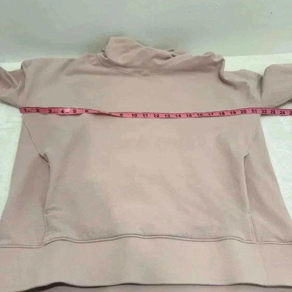 Lululemon Go Forward Blush Pink Pullover‎ Turtleneck Sweatshirt Size 8